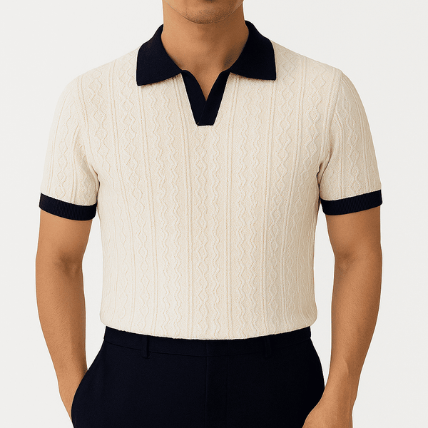 Arden Cable Knit Polo