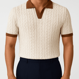 Arden Cable Knit Polo