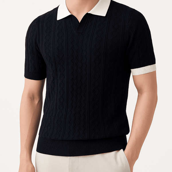 Arden Cable Knit Polo