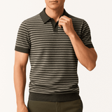 Nolan Striped Knit Polo