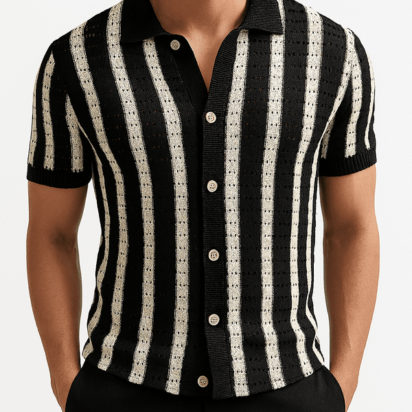 Rowan Striped Knit Polo