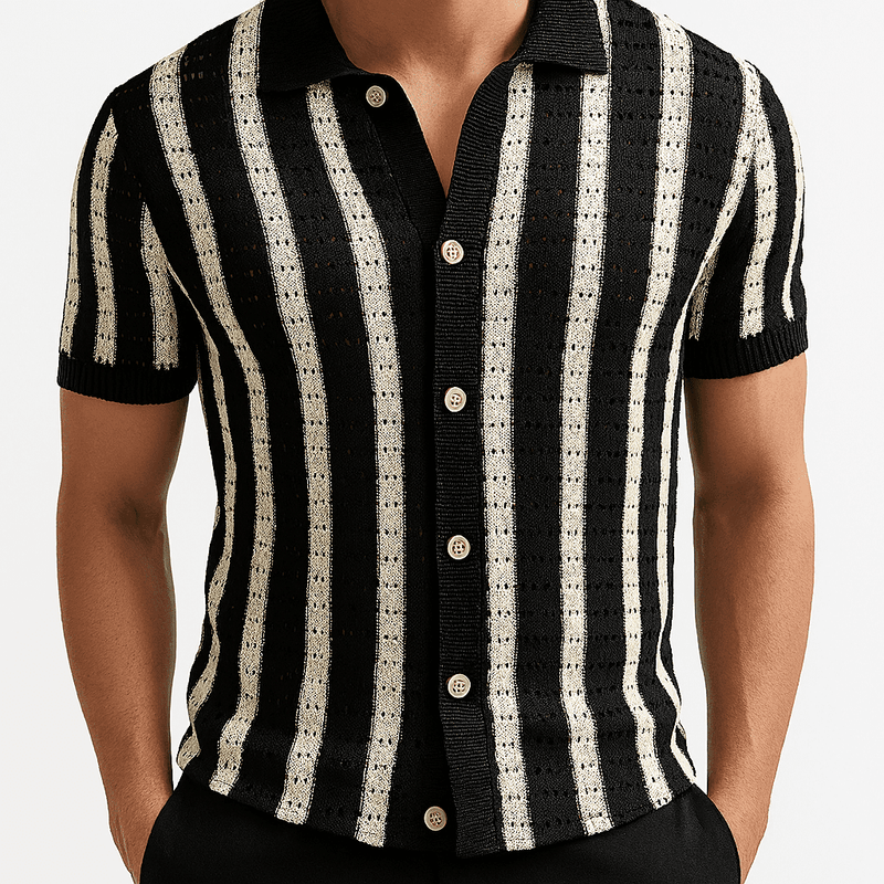 Rowan Striped Knit Polo