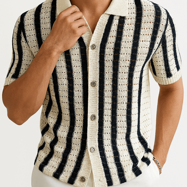 Rowan Striped Knit Polo