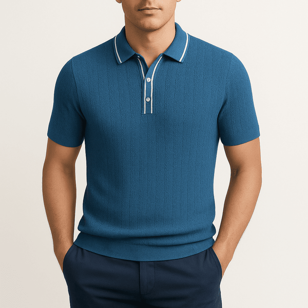 Theo Waffle Knit Polo