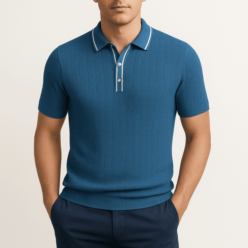 Theo Waffle Knit Polo