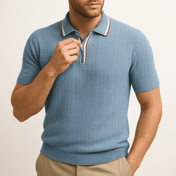 Theo Waffle Knit Polo