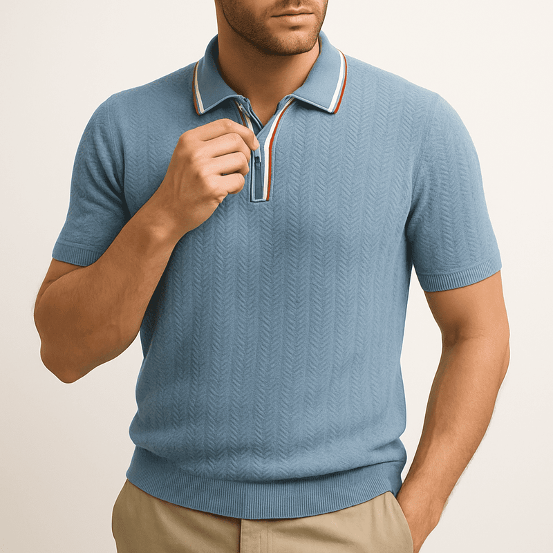 Theo Waffle Knit Polo